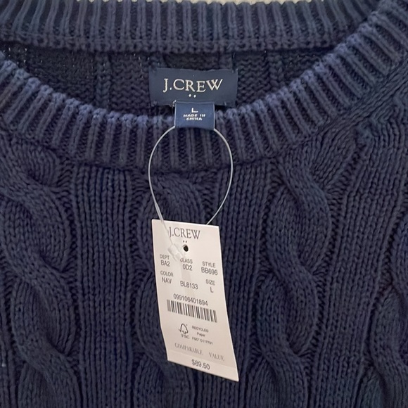 Navy Blue JCrew Sweater - Picture 3 of 4